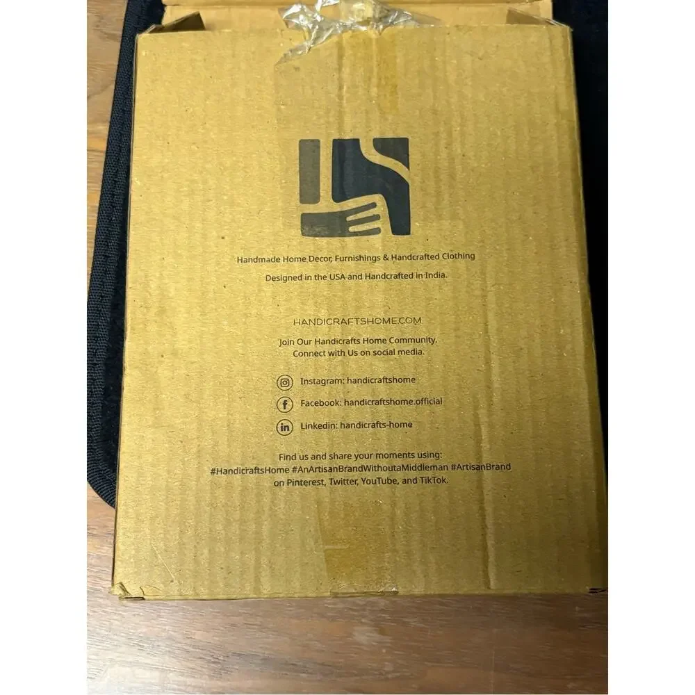 Handicrafts Home 5x7 Artisan Photo Frame – Handmade Bone Inlay Style NEW